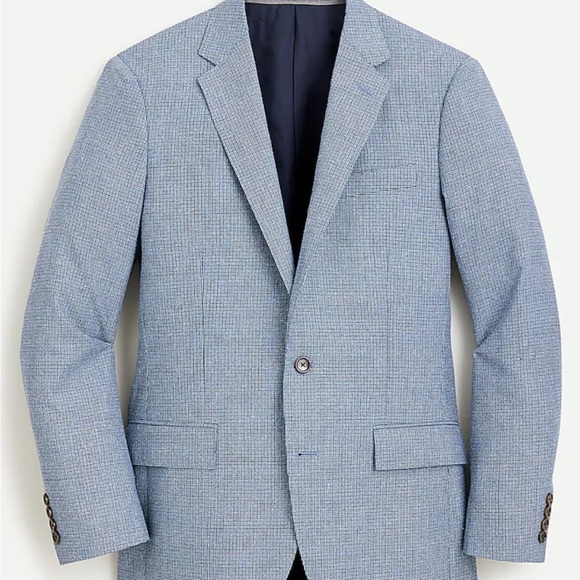 NWT Vitali Barberis Canonico (J Crew) blue suit in 36S